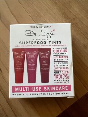 Dr Lipp Superfood Tints Multi-Use Skincare - Pink & Berry Shades - Brand New!